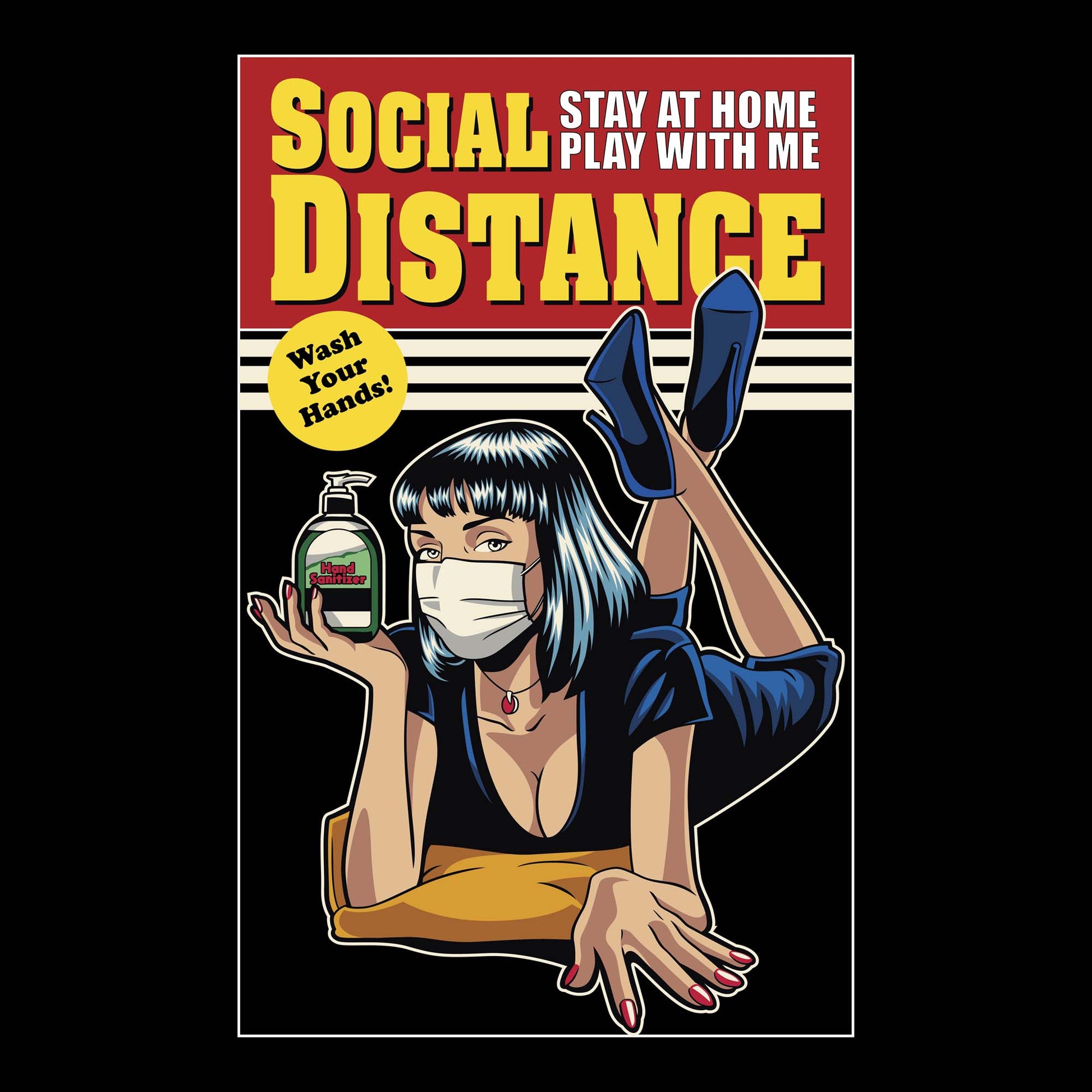 Social Distance DTF Transfer