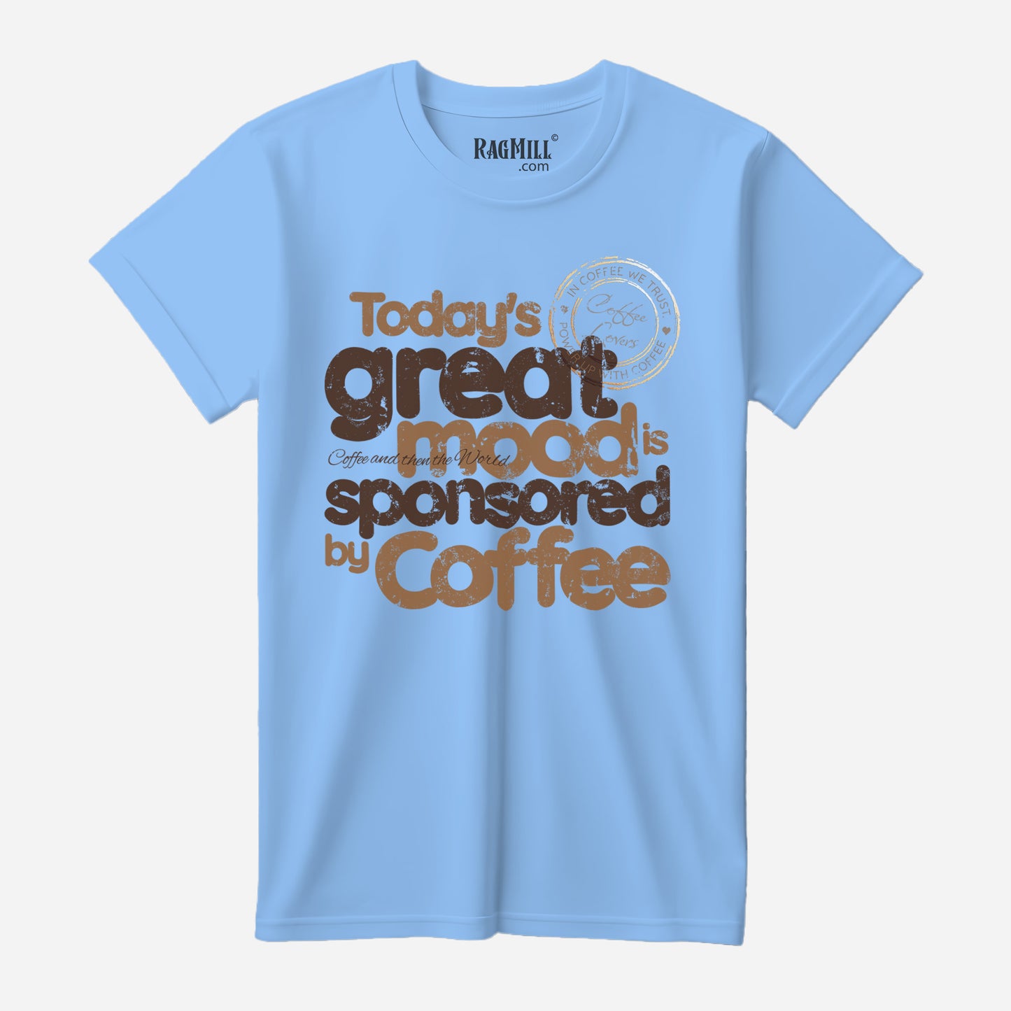 Sponsored by Coffee Carolina Blue Bella+Canvas T-Shirt