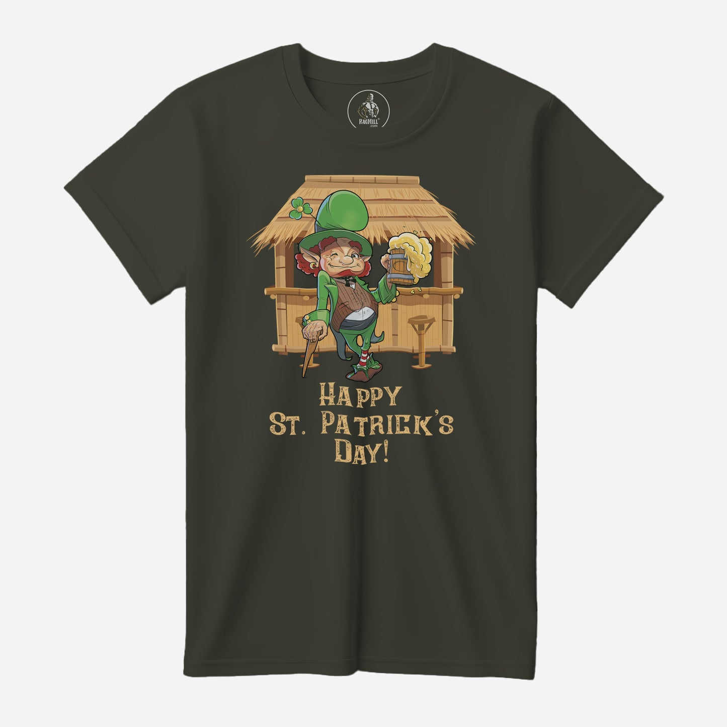 St. Patrick's Day Army Bella+Canvas T-Shirt