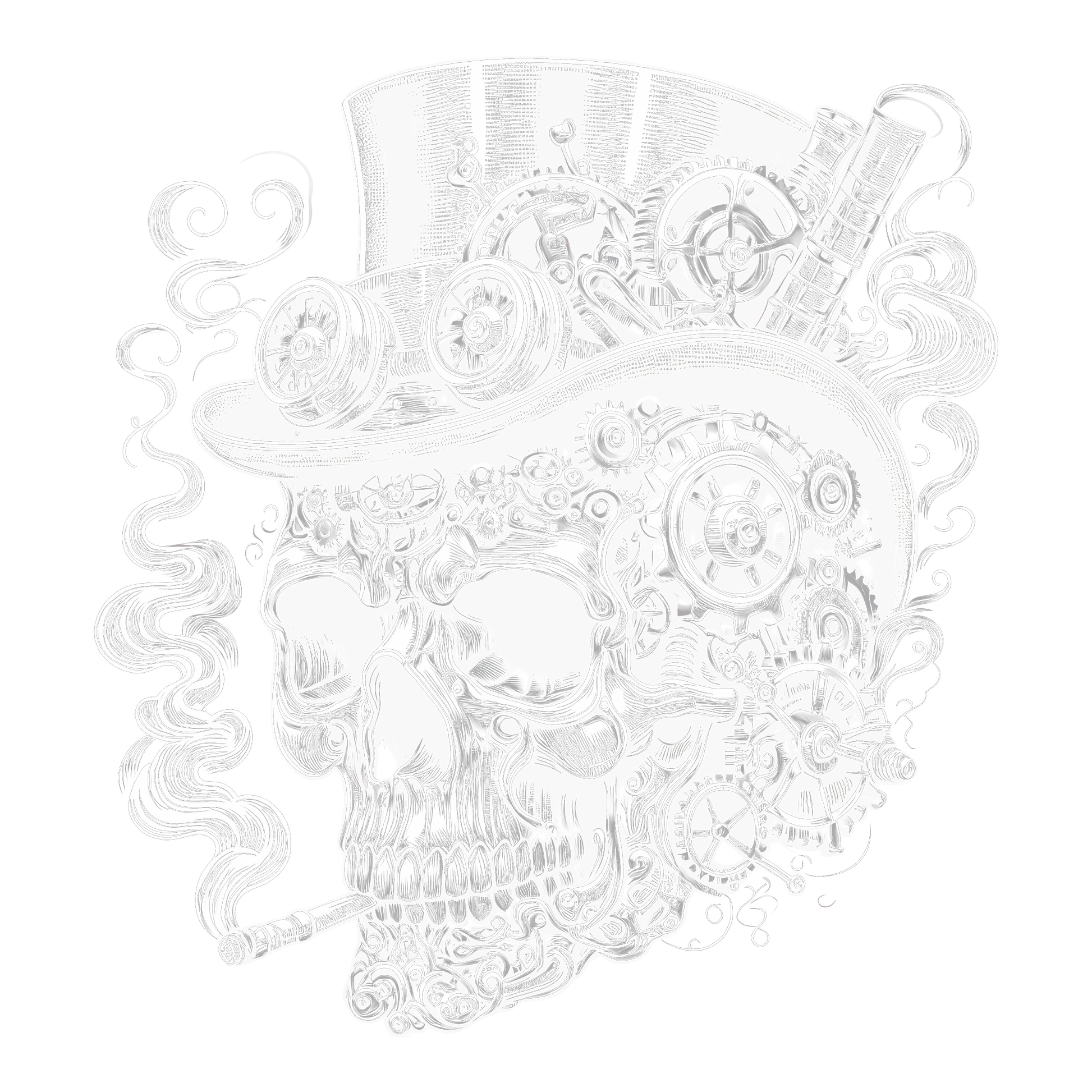 Steampunk Skull Design