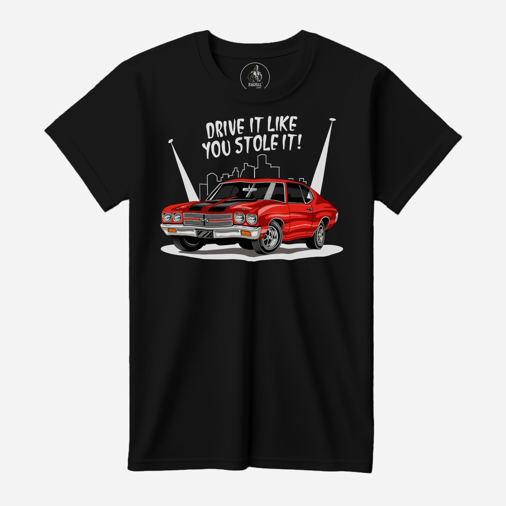 Stolen 70 Chevy Chevelle SS Black Bella+Canvas T-Shirt