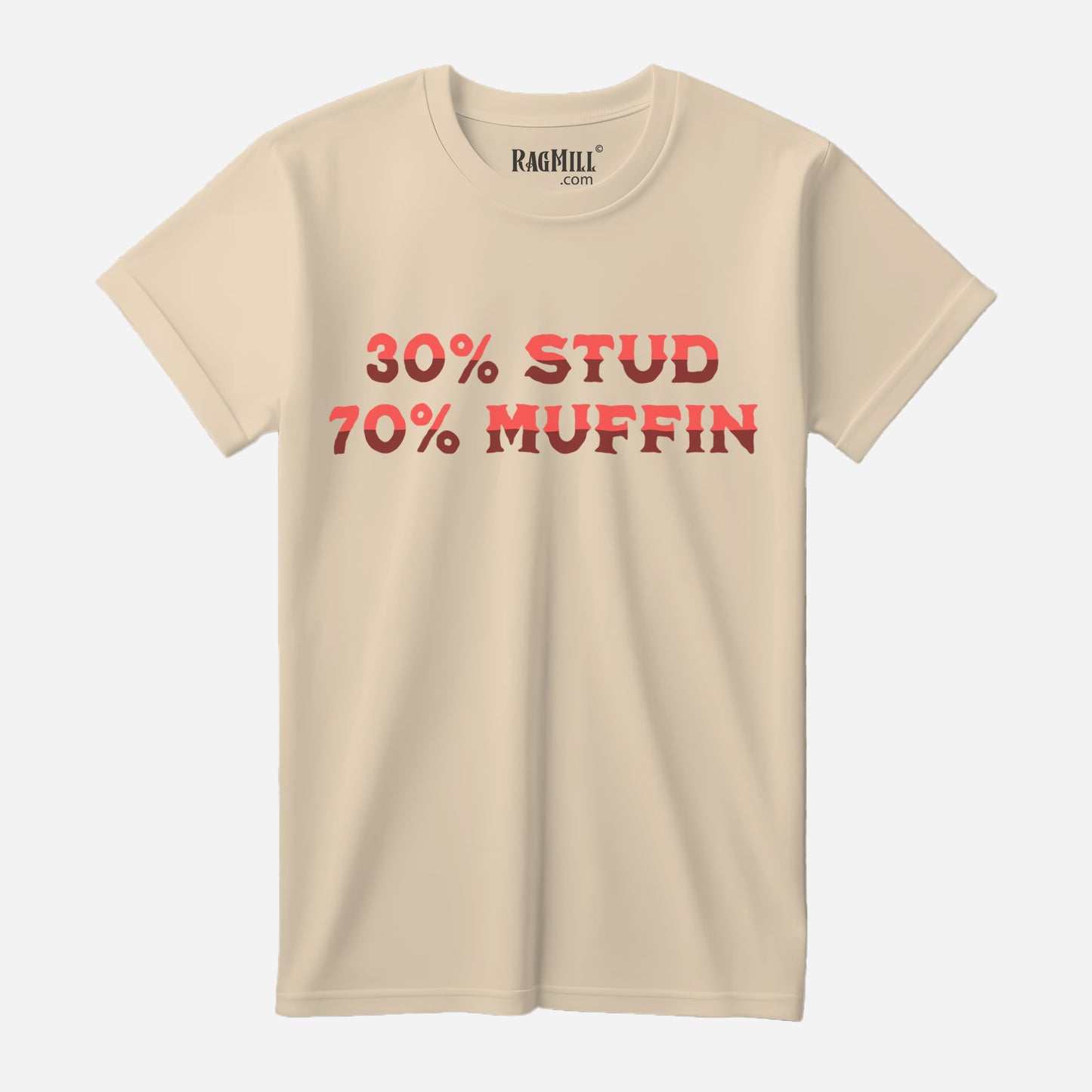 Stud Muffin Creme Port & Company T-Shirt