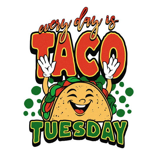 Taco Tuesday DTF Design