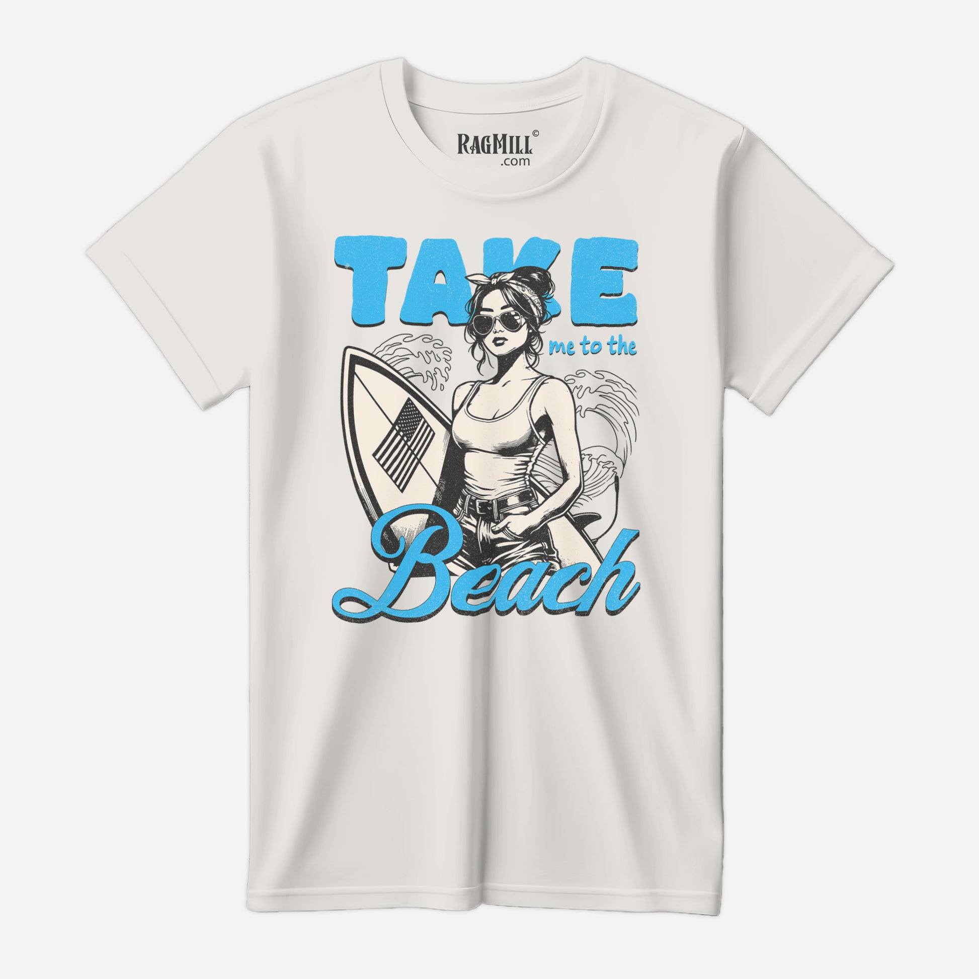 Take Me to the Beach Vintage White Bella+Canvas T-Shirt