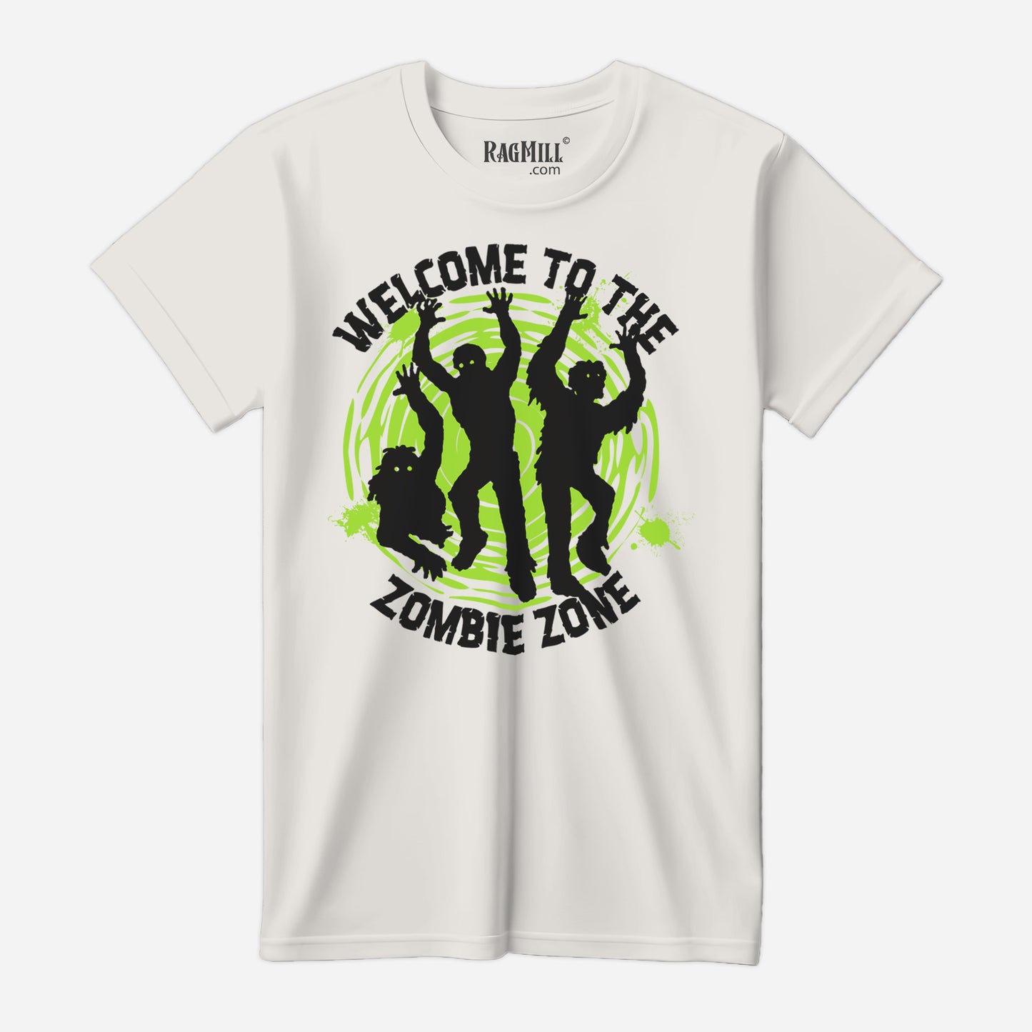 The Zombie Zone Vintage White T-Shirt