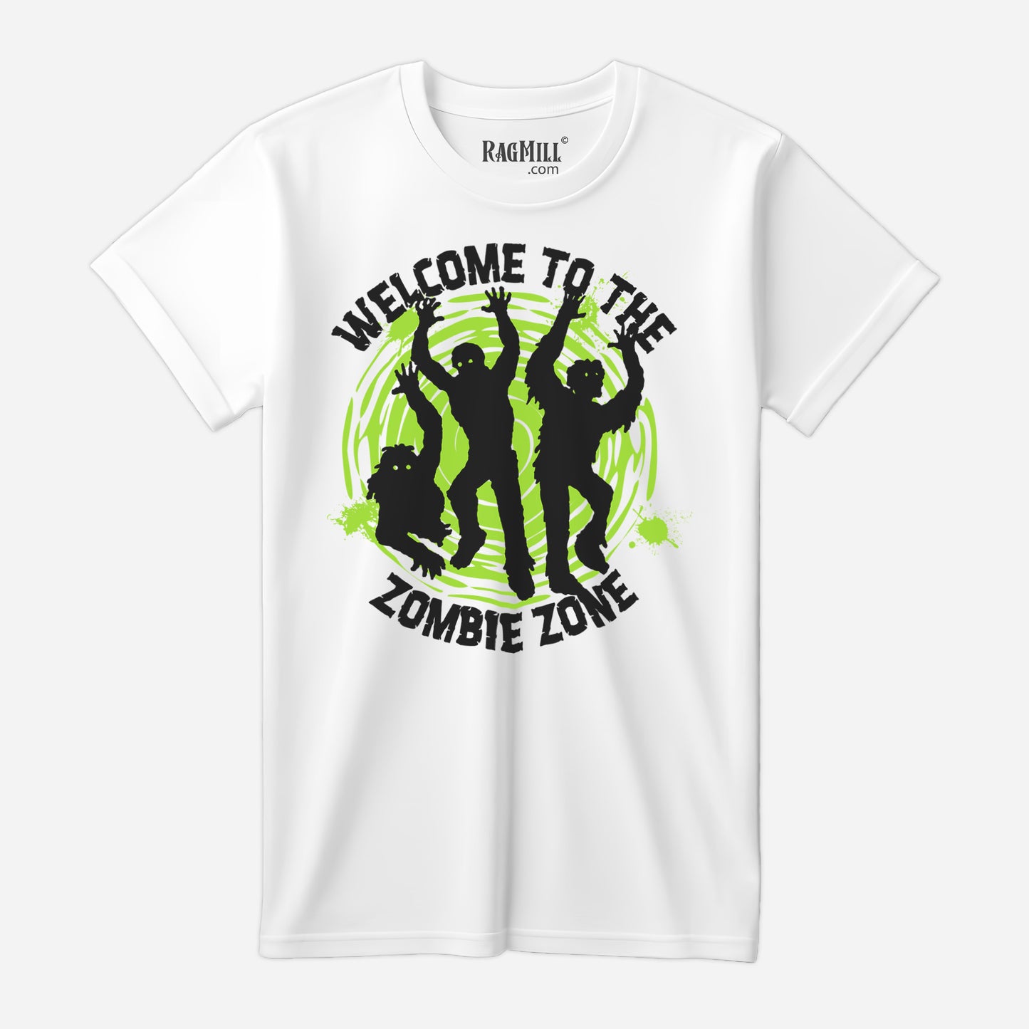 The Zombie Zone White Bella Canvas T-Shirt