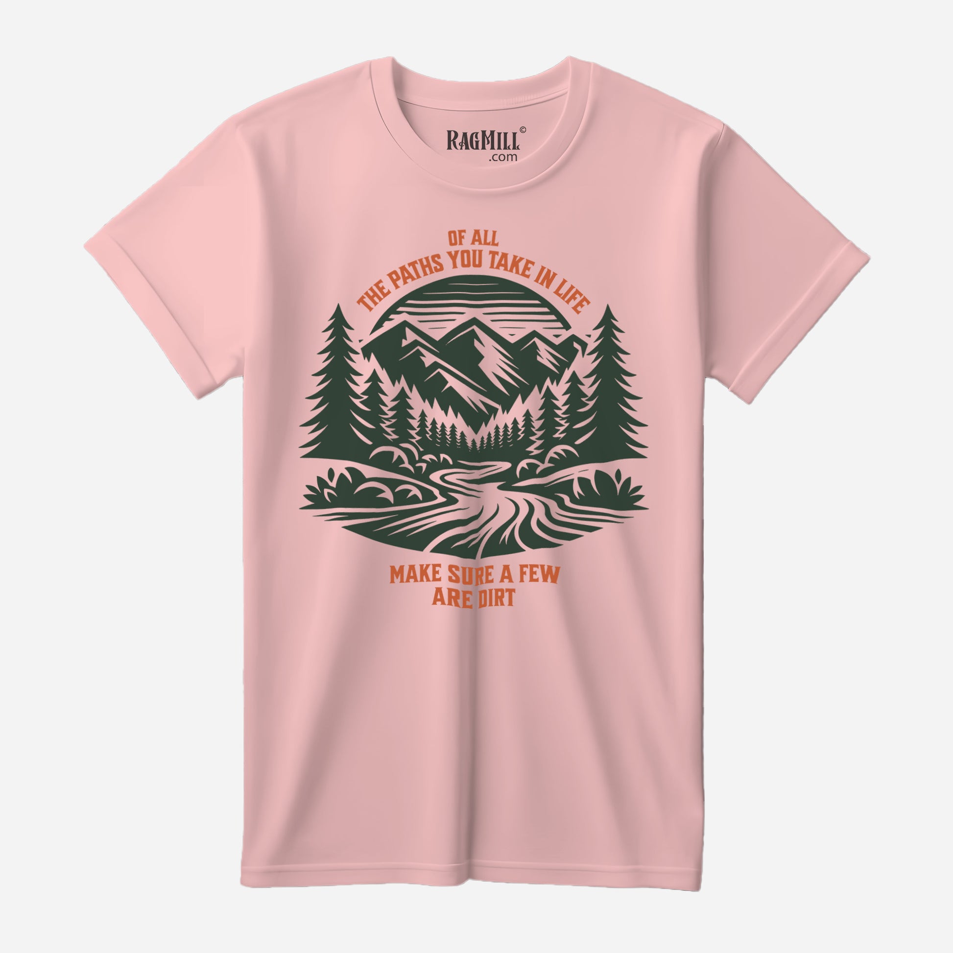 The Paths in Life Pale Blush Port & Company T-Shirt