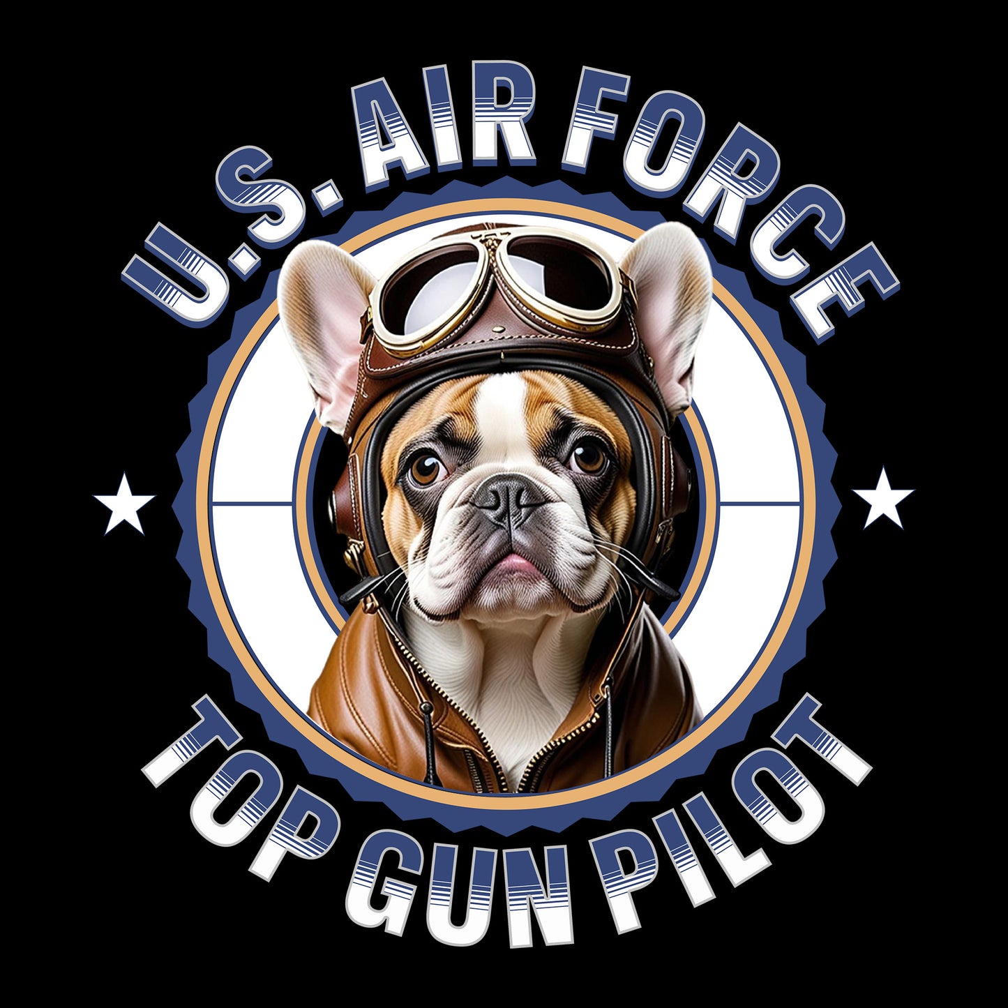 Top Gun Dog DTF Transfer