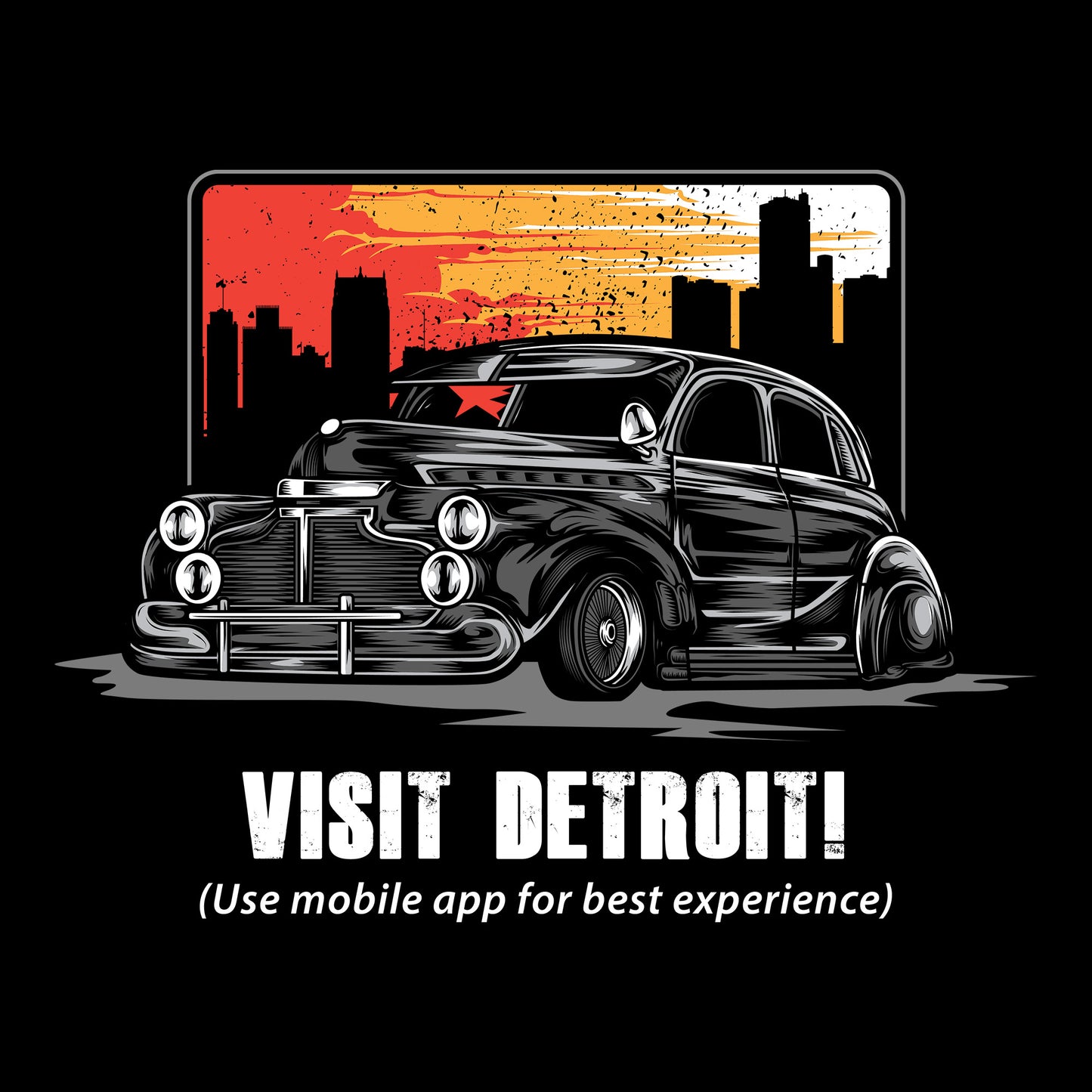 Visit Detroit DTF Transfer