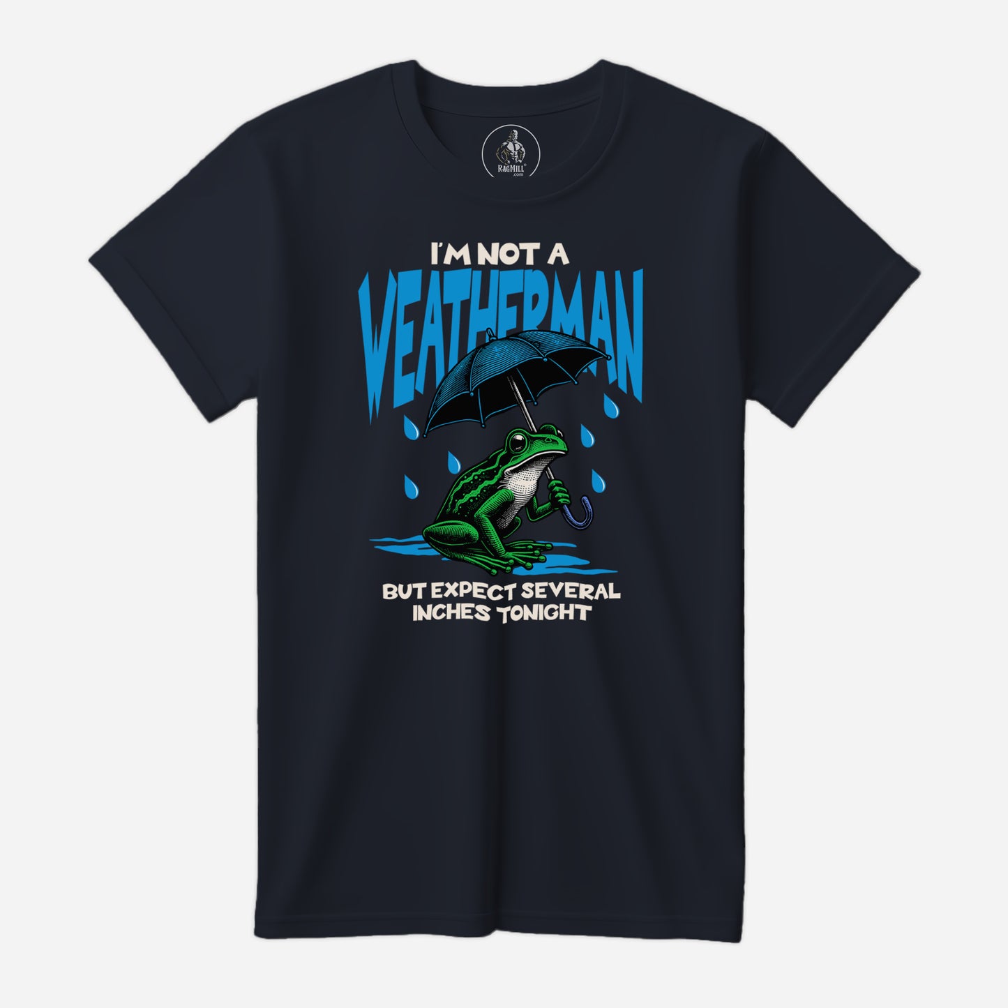 Weatherman Navy Bella+Canvas T-Shirt