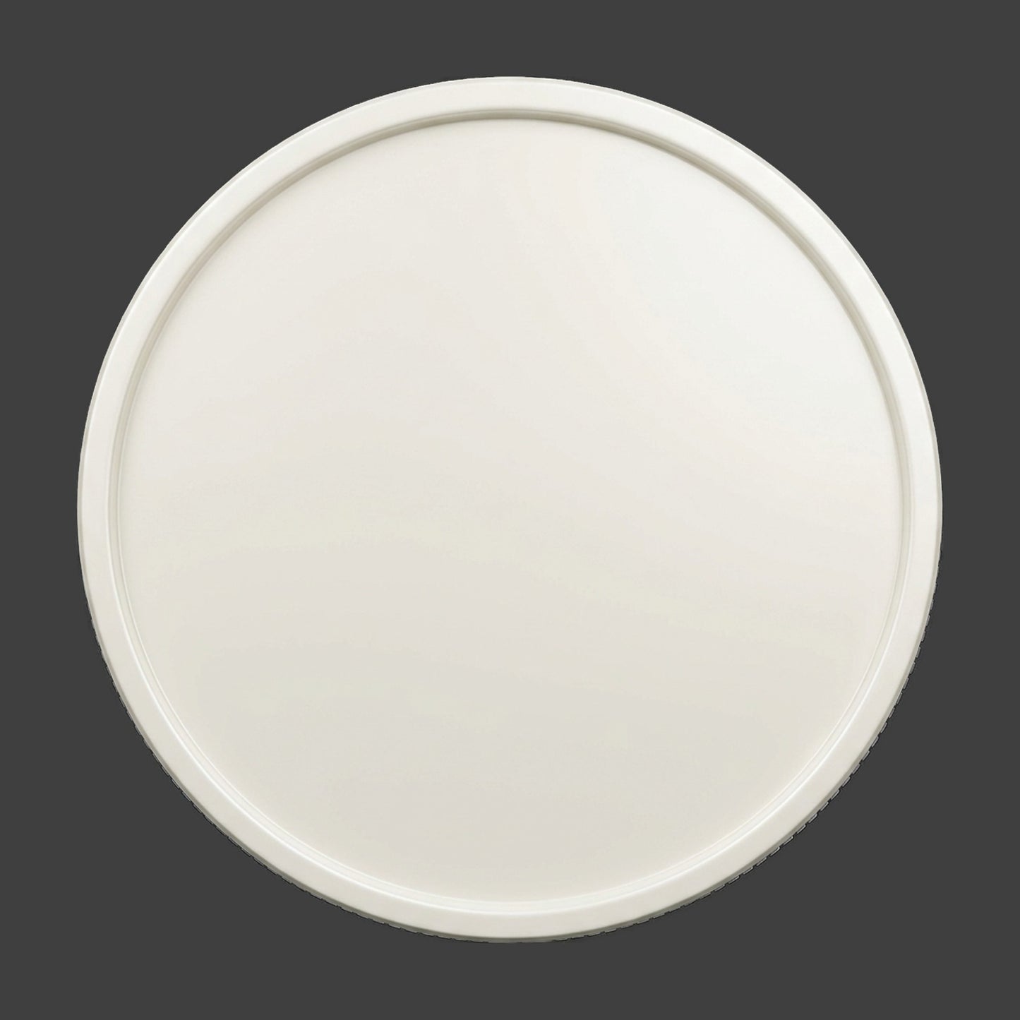 An off-white smooth edge blank coin