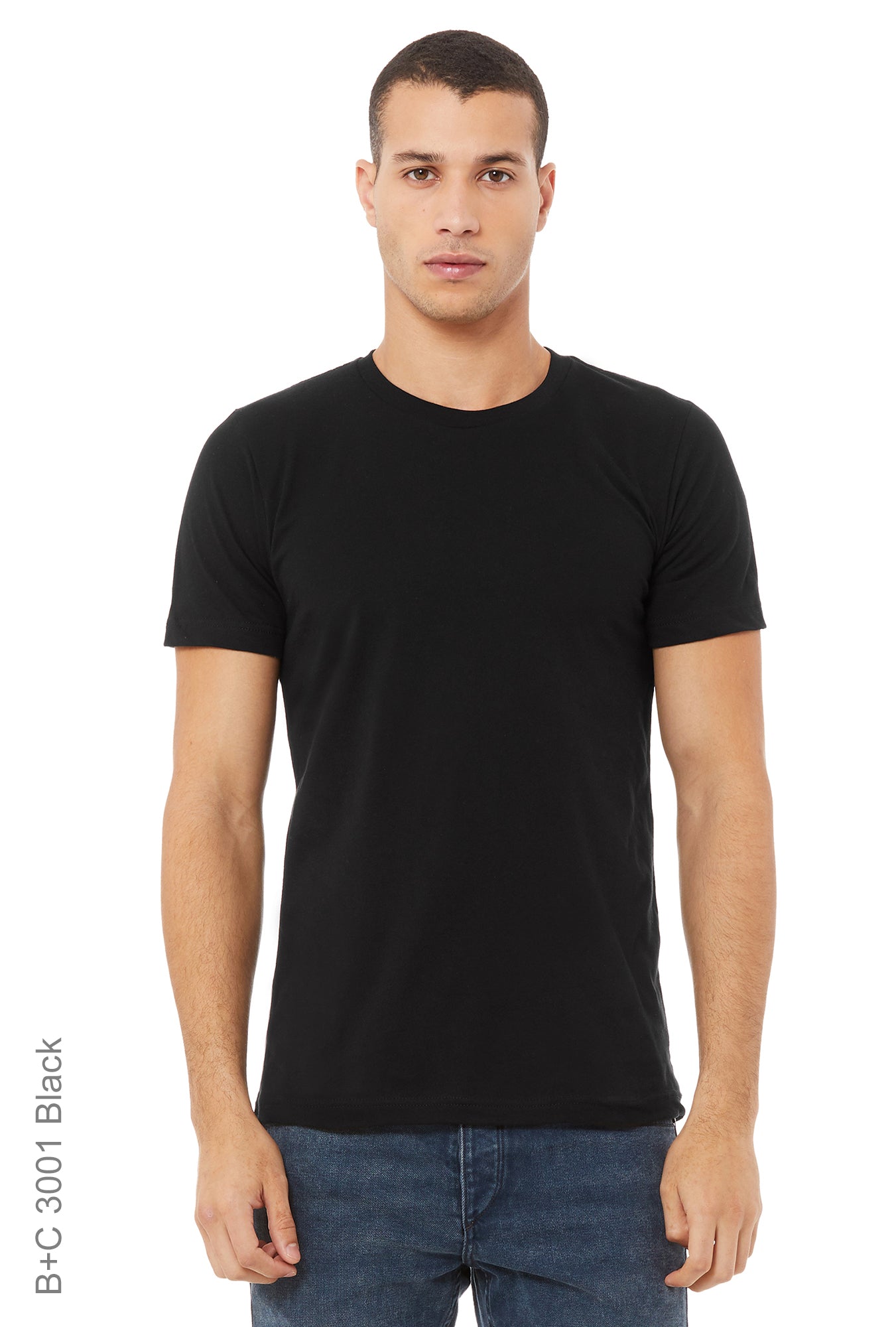 Black 3001 Crew Neck Tee