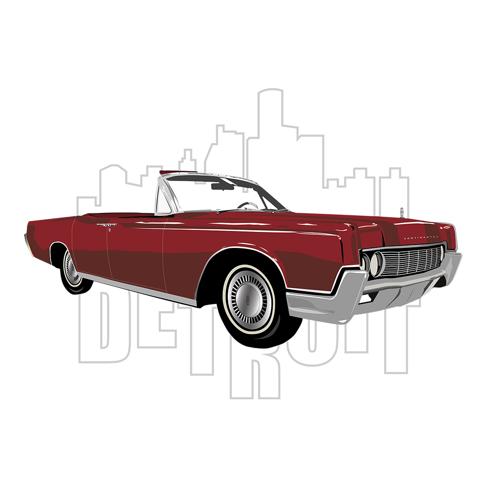 67 Red Lincoln Continental DTF Tee