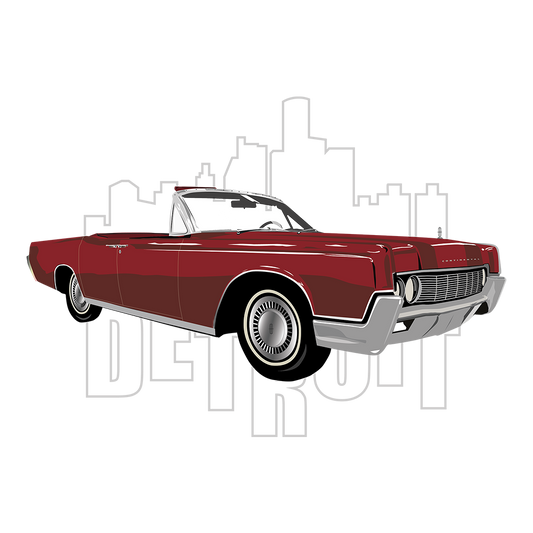 67 Red Lincoln Continental DTF Tee