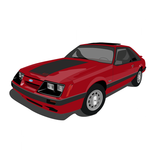 84 Ford GT Mustang DTF Tee