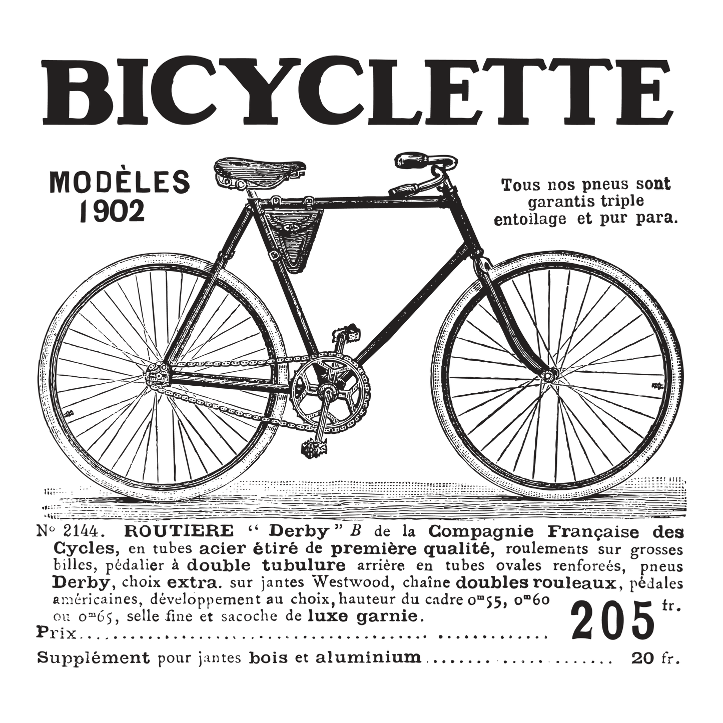 Bicyclette DTF Transfer