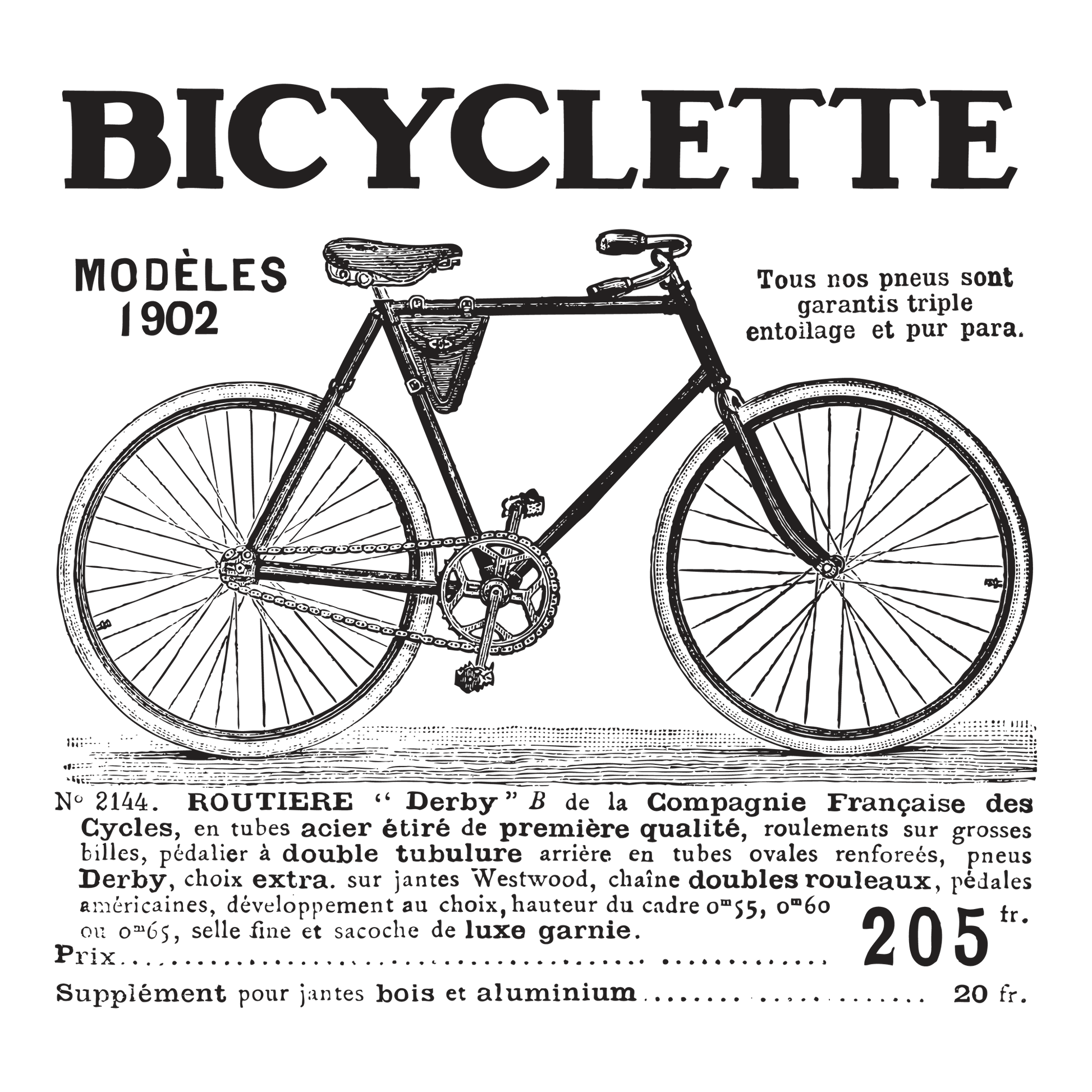 Bicyclette DTF Transfer