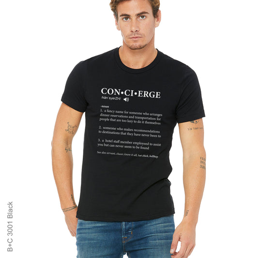 Concierge T-Shirt Pressed From DTF Transfer