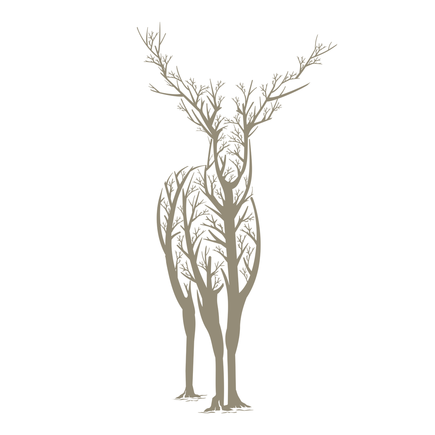 Deer Tree DTF Design