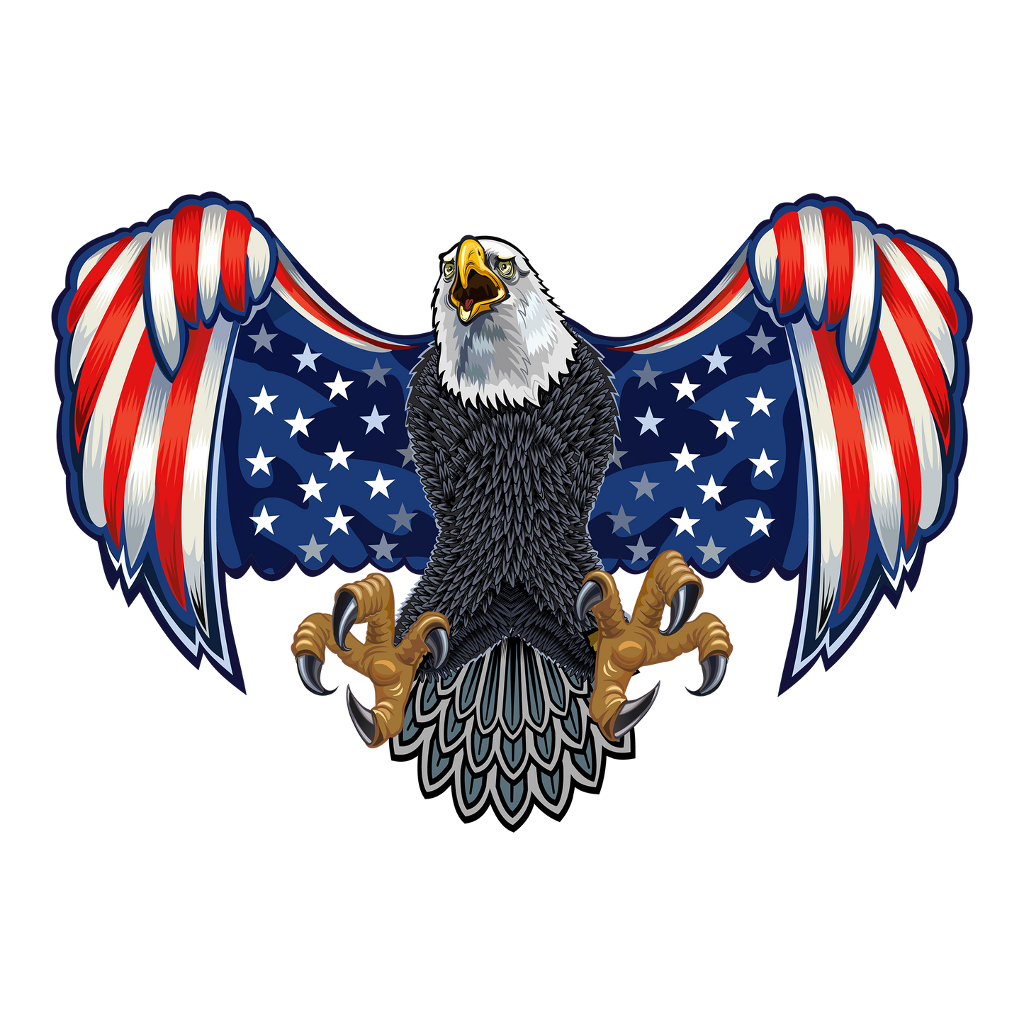 Eagle Flag DTF Transfer