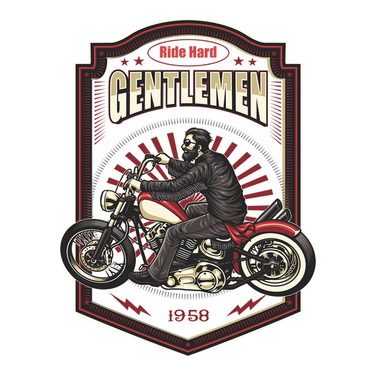 Gentlemen Rider DTF Transfer