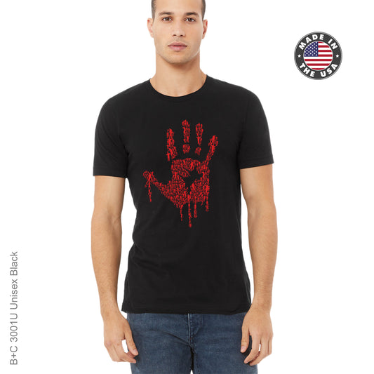 Hand of Zombie T-Shirt Pressed From DTF Transfer