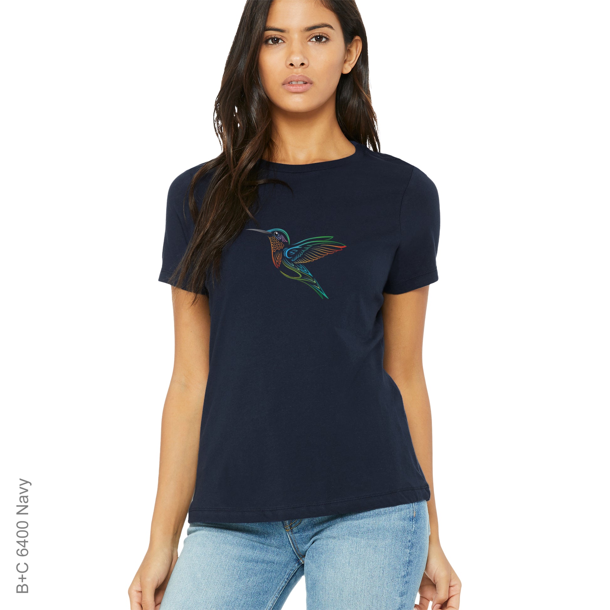 Hummingbird T-Shirt Pressed From DTF Transfer