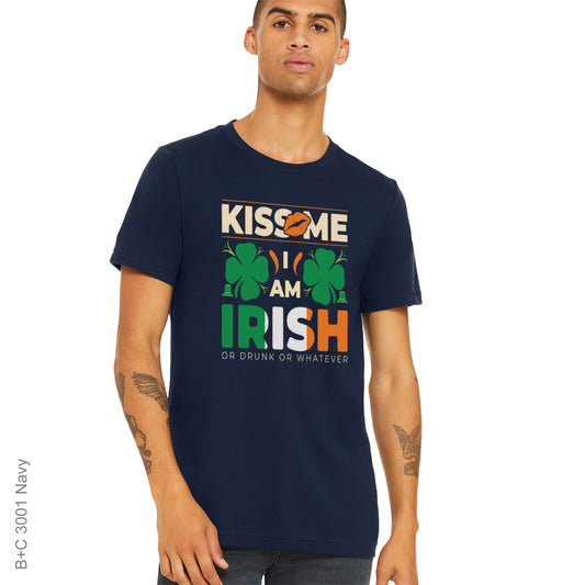 Irish Kiss Me T-Shirt Pressed From DTF Transfer
