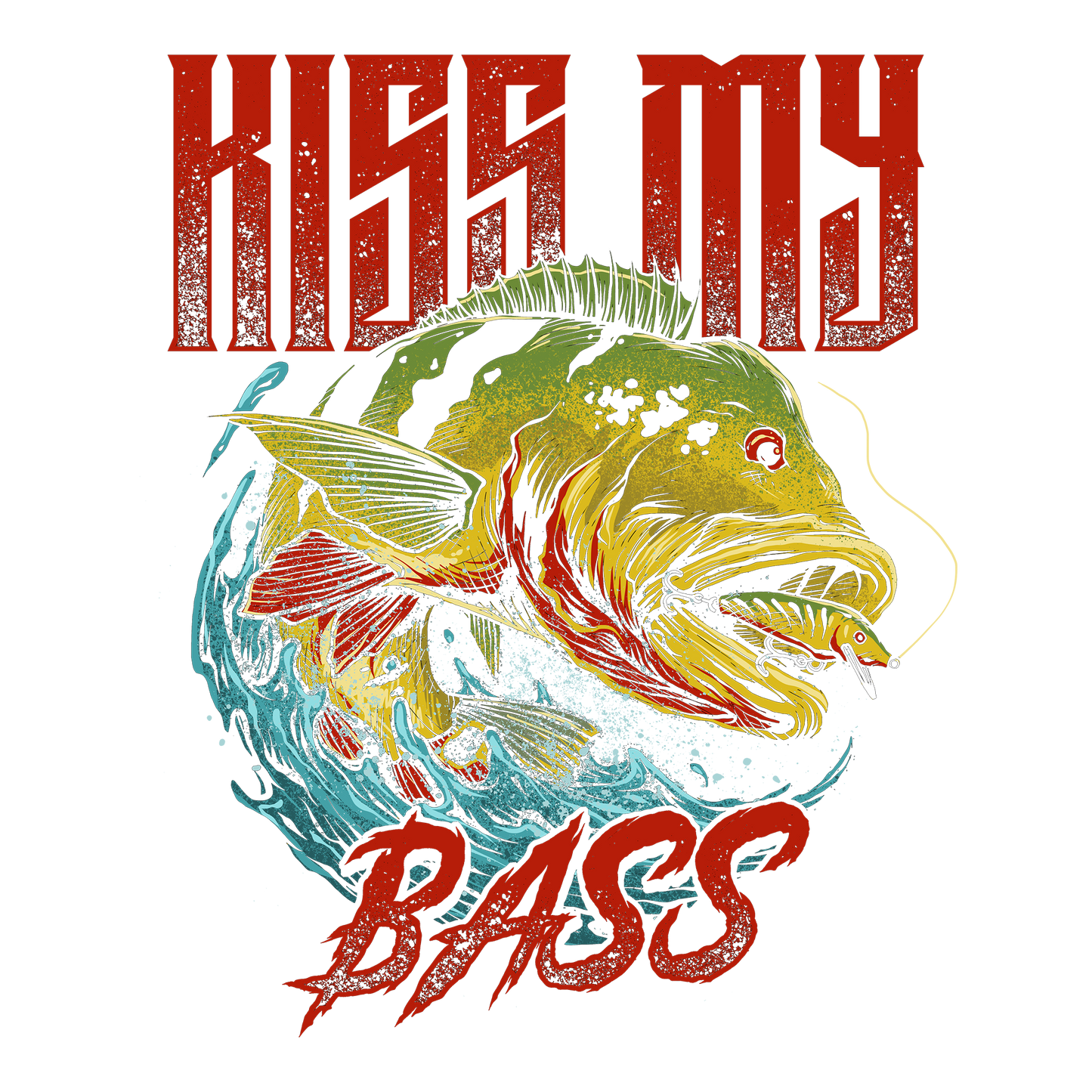 Kiss My Bass DTF Transfer