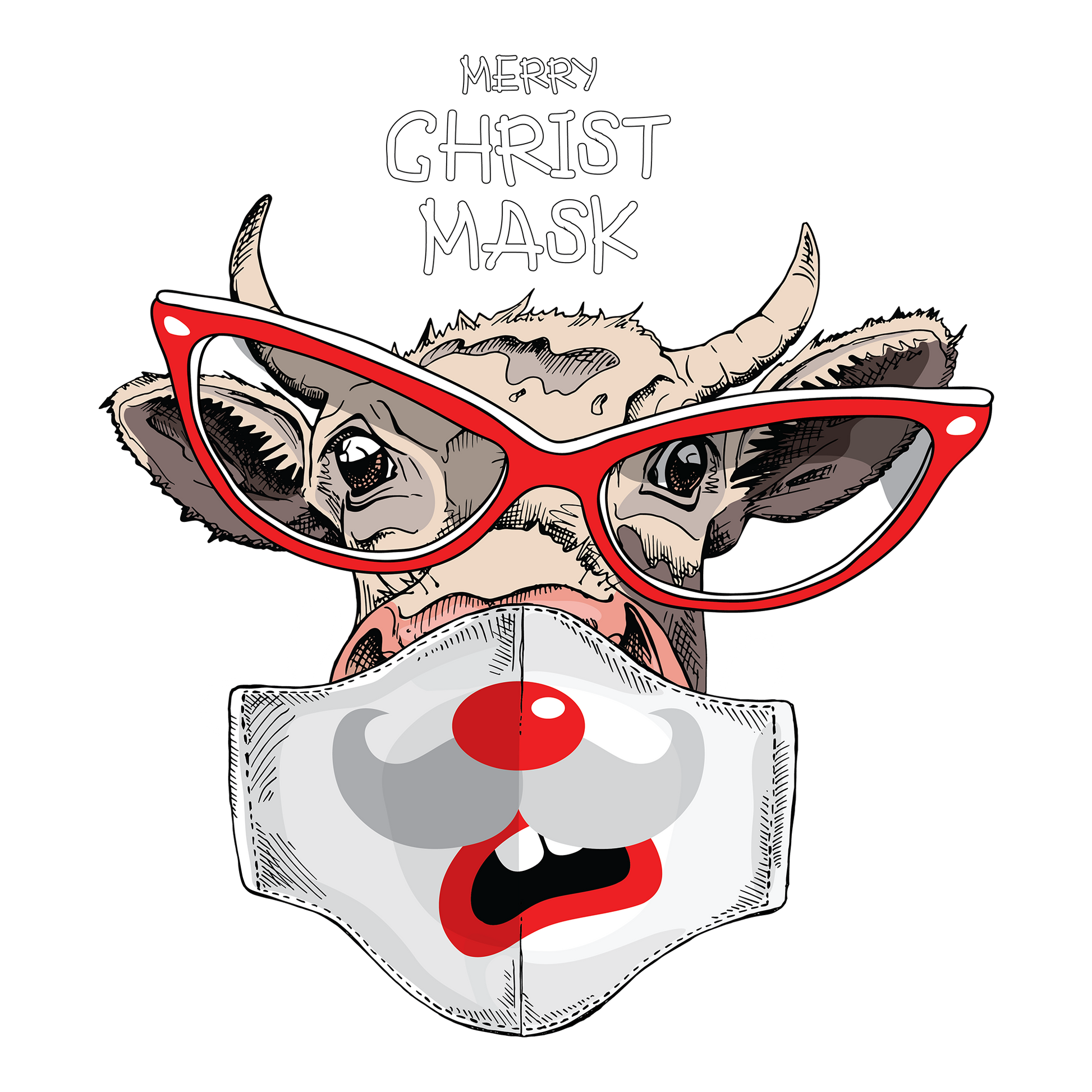 ChristMask DTF Design