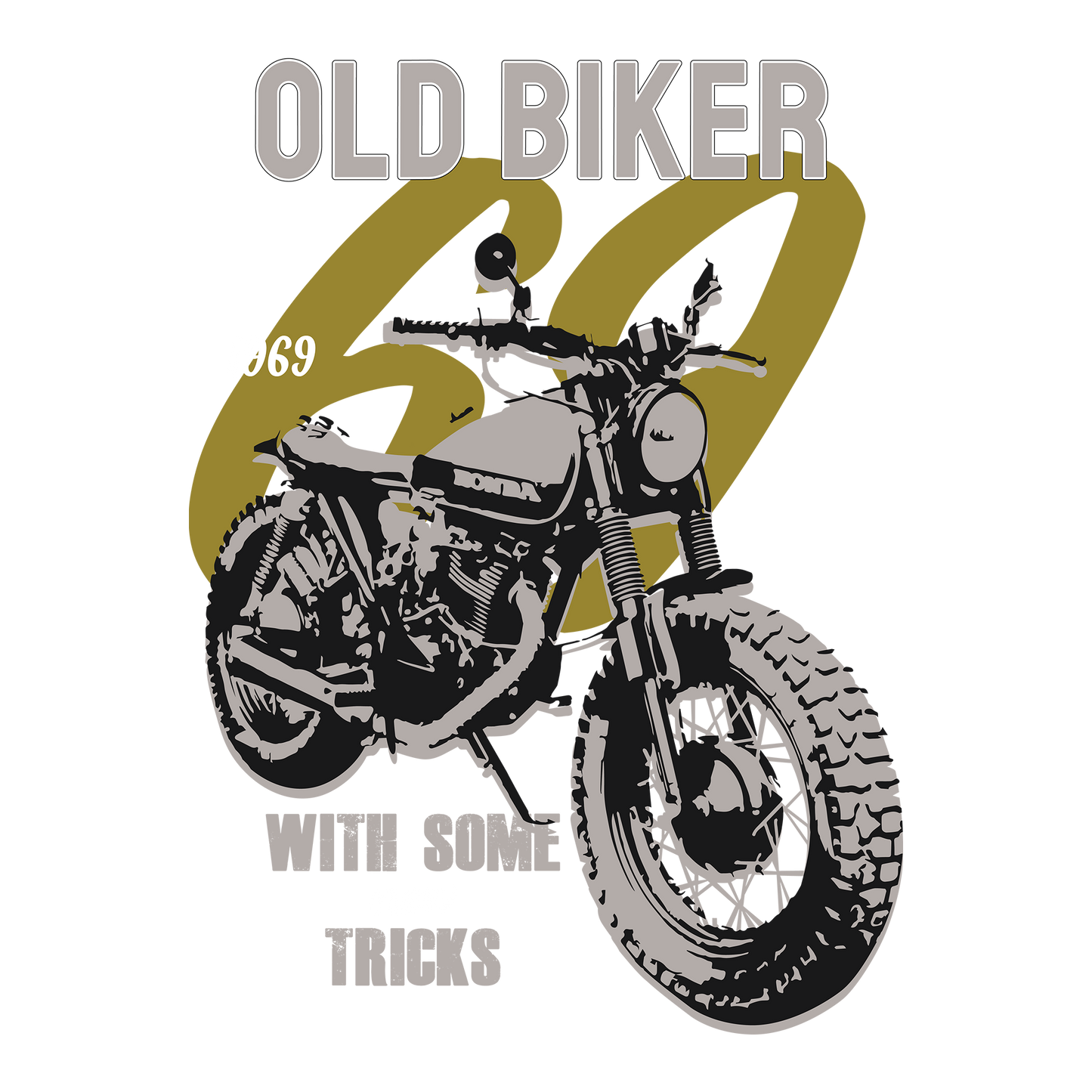 Old Biker DTF Transfer