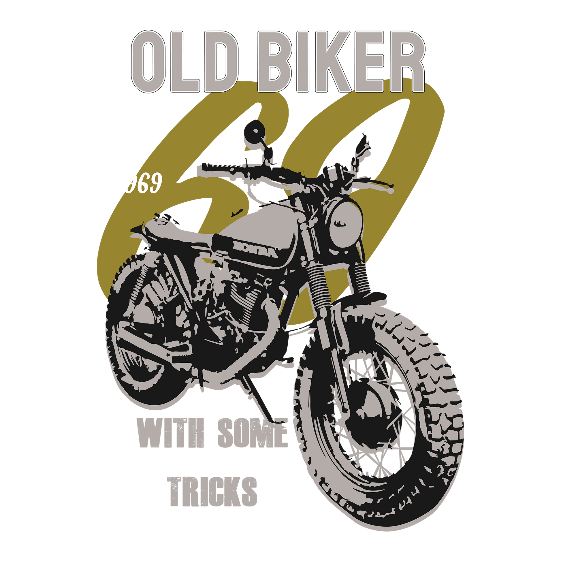 Old Biker DTF Transfer