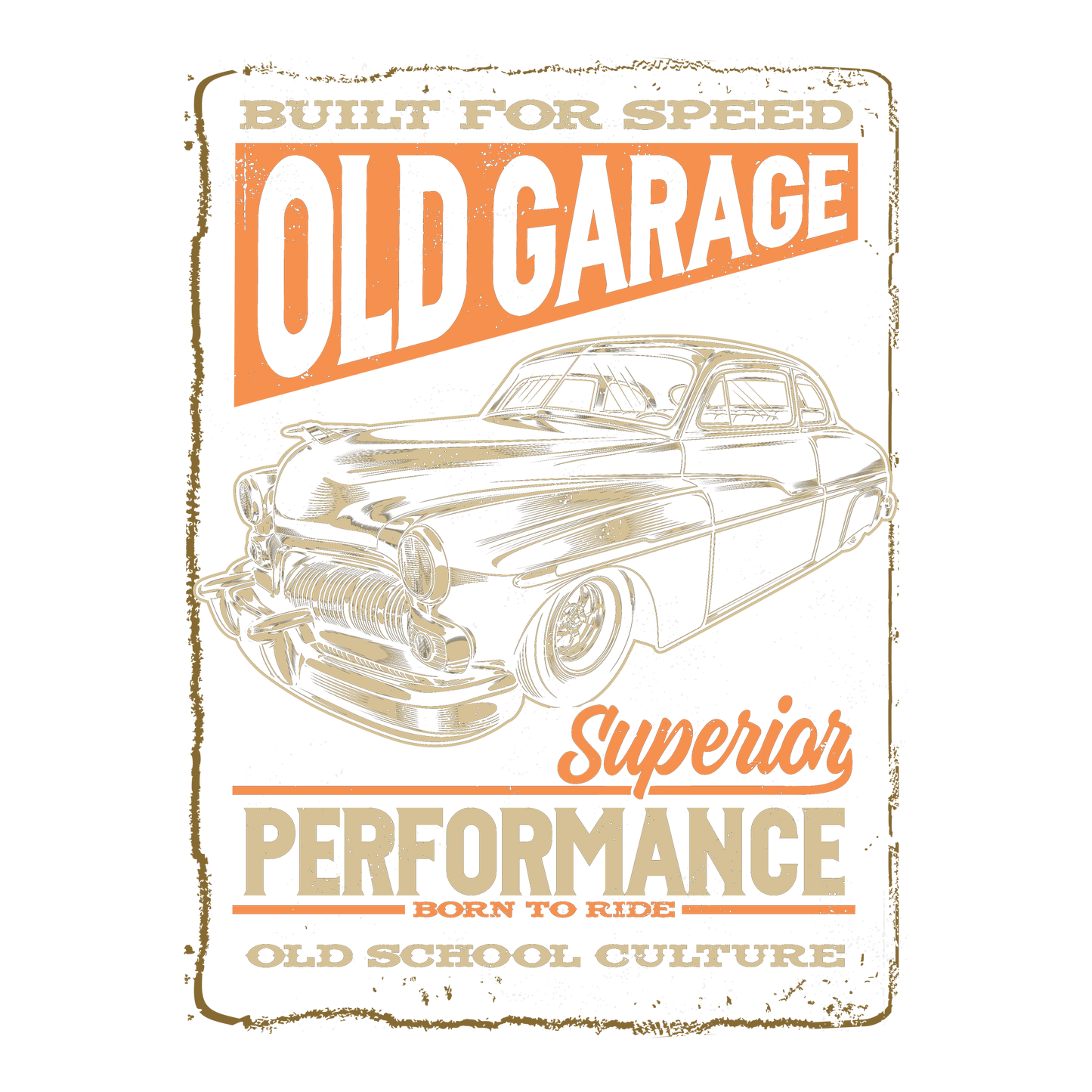Old Garage DTF Transfer