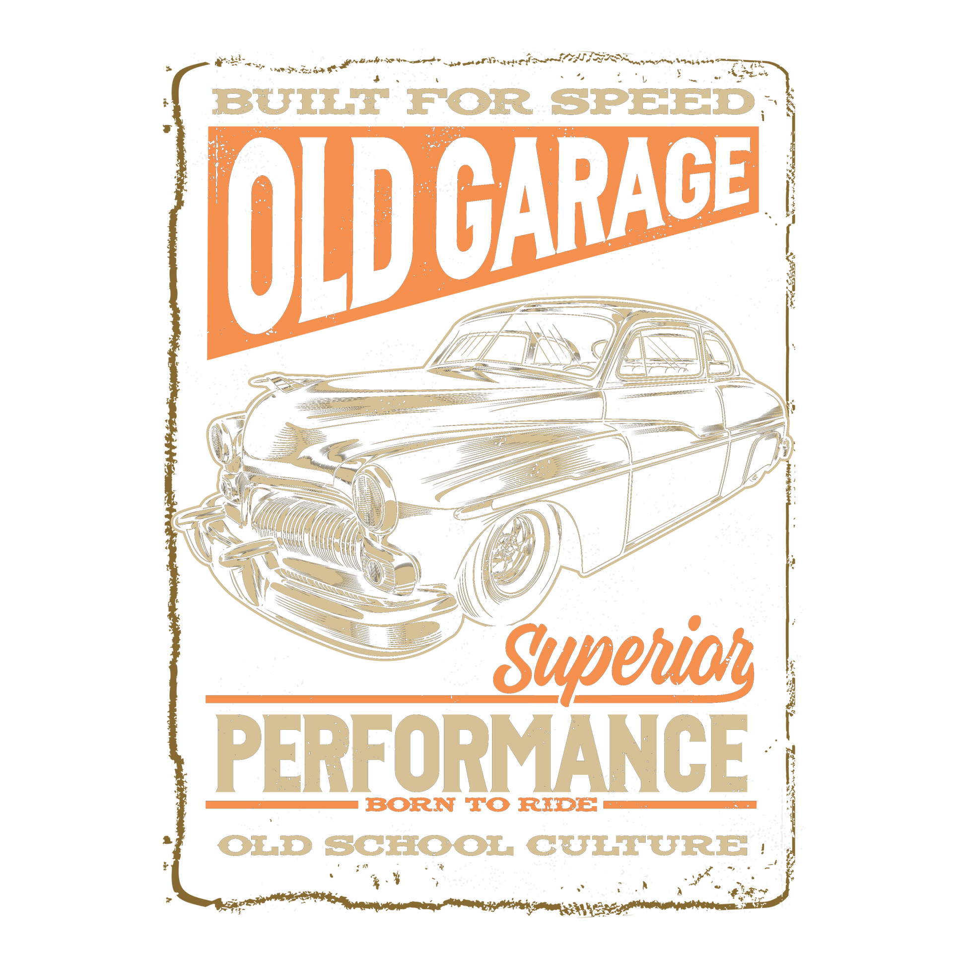 Old Garage DTF Transfer