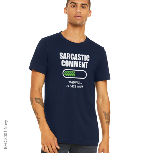 Sarcasm Navy DTF Pressed Shirt