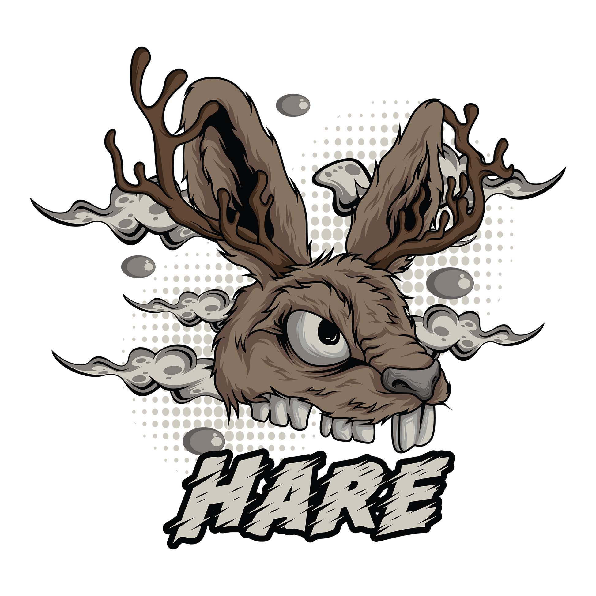 Scary Hare DTF Transfer