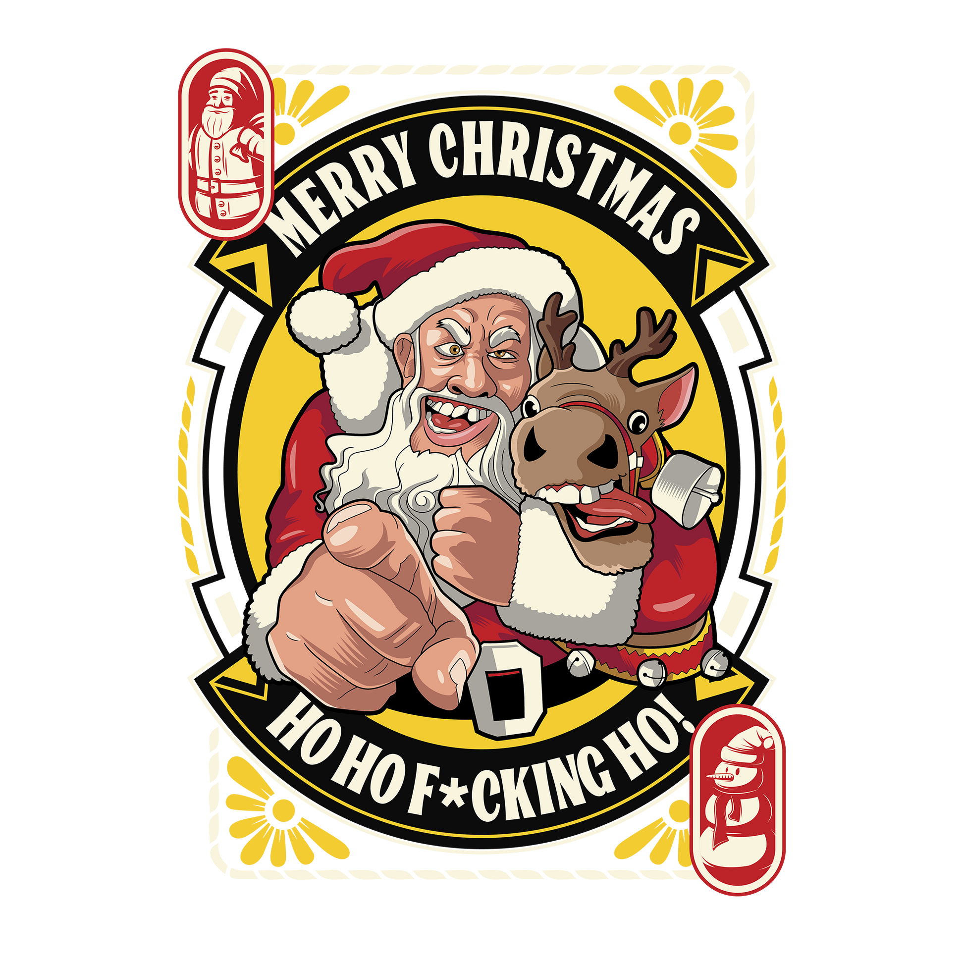 Scary Santa DTF Design