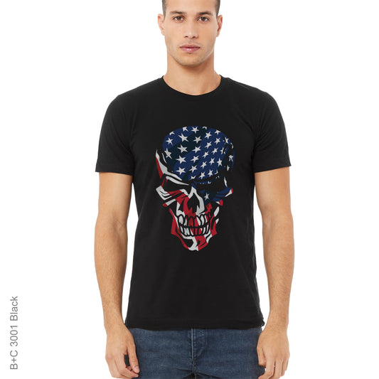 USA Skull DTF Pressed Shirt