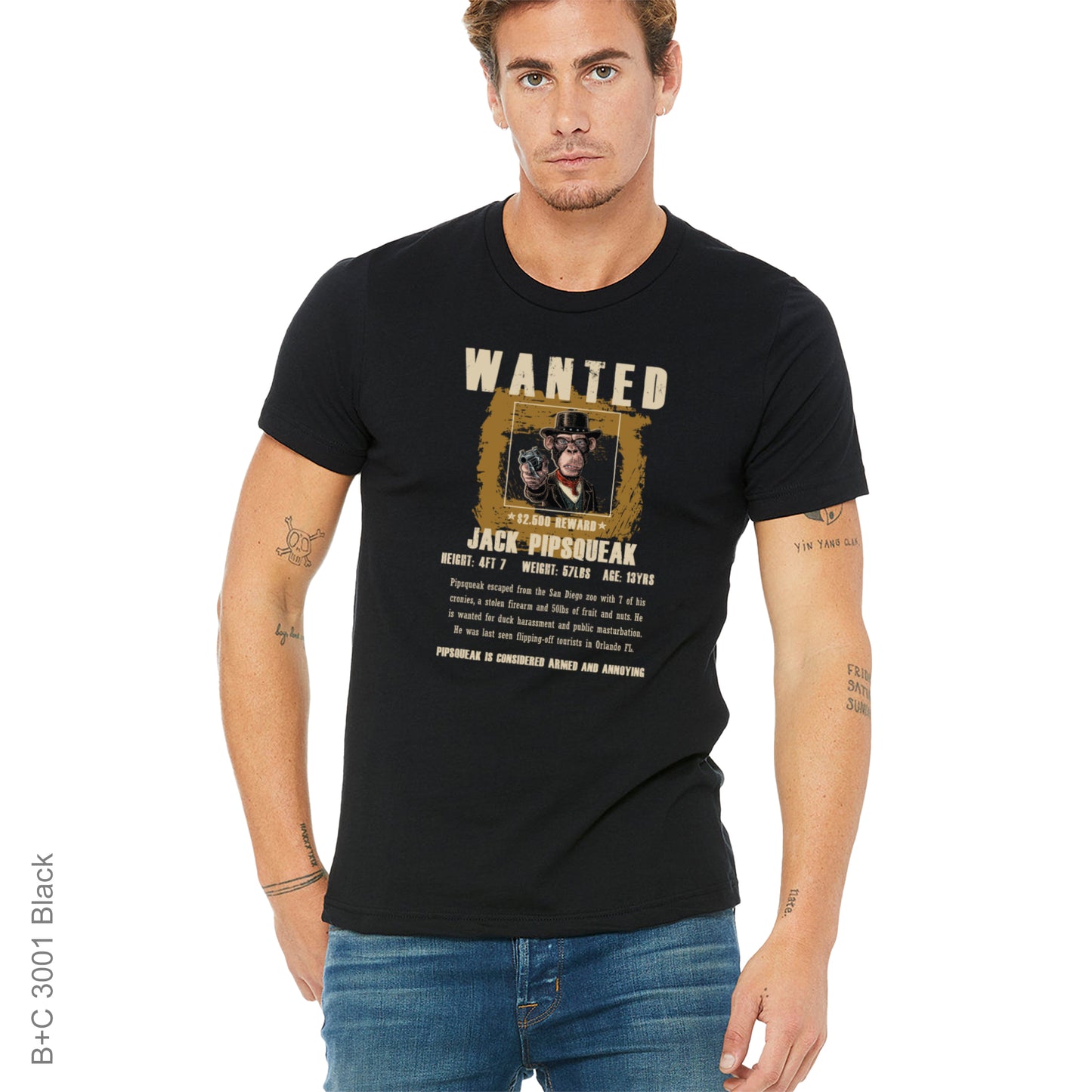 Wanted DTF Pressed Shirt